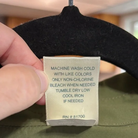 19-3. Blair Sage Green Casual button down top - Picture 3 of 6